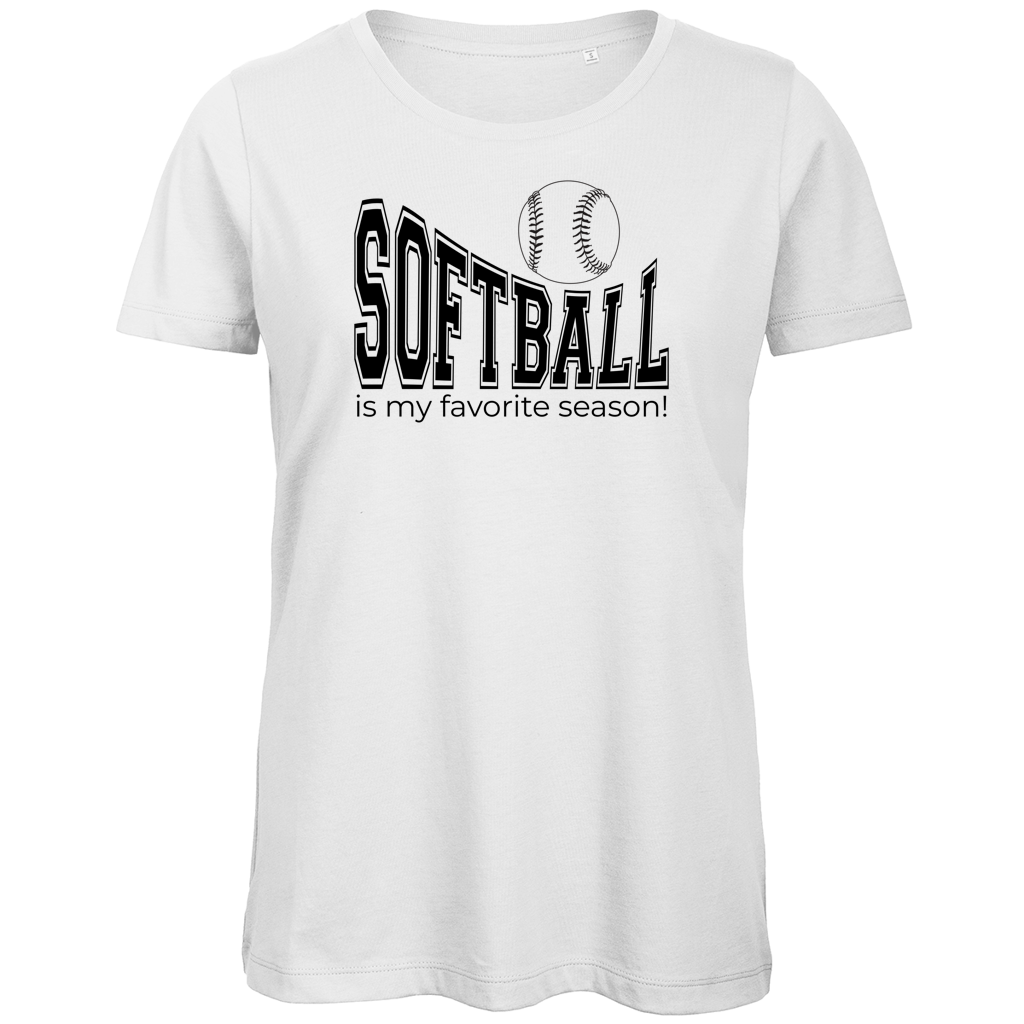 Damen Premium Bio T-Shirt | SOFTBALL