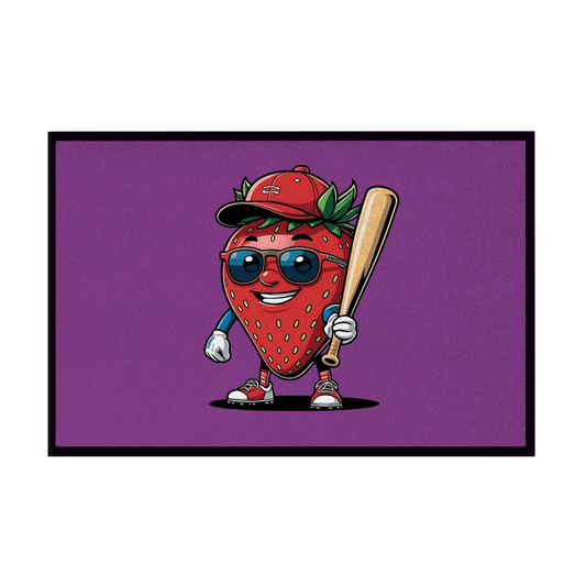 BASEBALL FRUITS | Fußmatte mit Gummirand