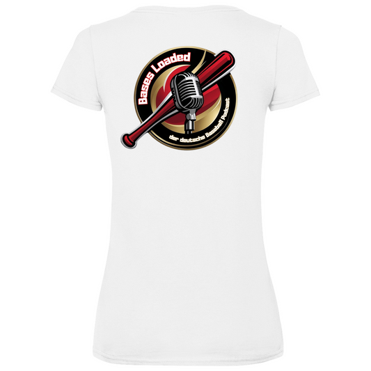 BASES LOADED | Damen Basic V-Neck T-Shirt