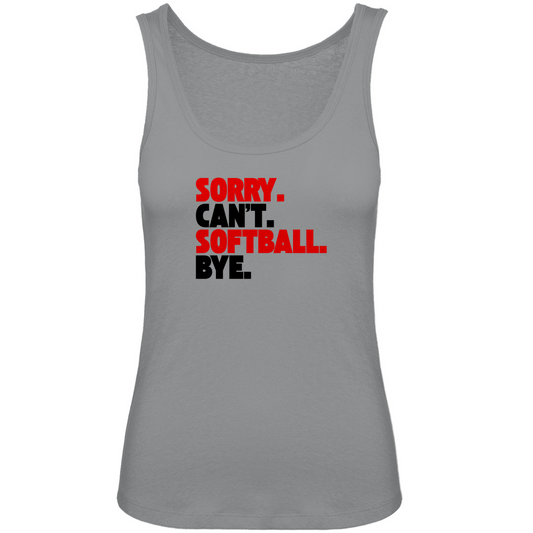 SOFTBALL. CAN'T. | Damen Premium Organic Tank Top
