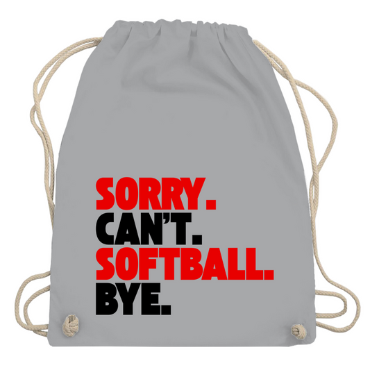 CAN'T. SOFTBALL  | Turnbeutel
