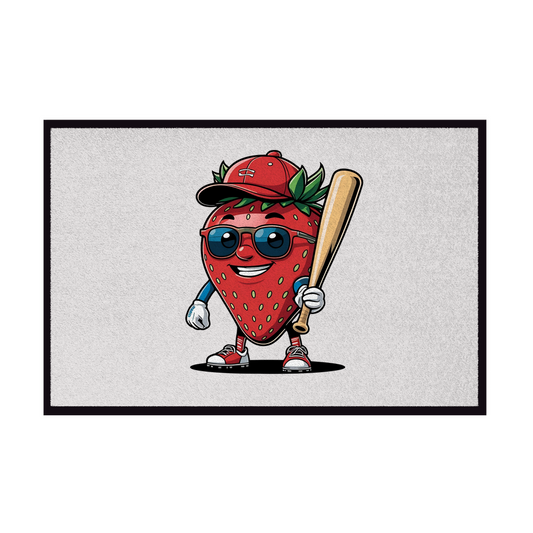 BASEBALL FRUITS | Fußmatte mit Gummirand